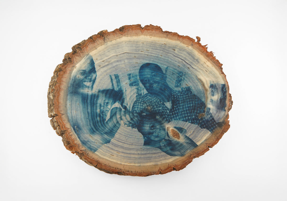 Commissioned Cyanotype on Wood Portrait (4.5 x 6")